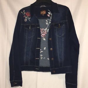 Floral Jean jacket